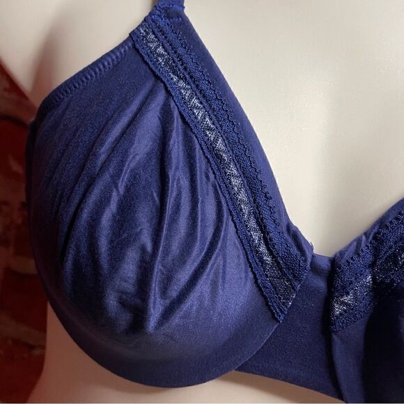 Wacoal perfect primer full figure underwire bra in navy blue Sz 36C - Picture 2 of 5